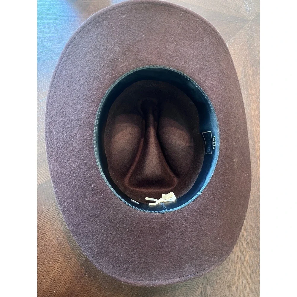 Sears Wool Hat Woman's 6 3/4 Brown Excellent Outback Southwestern Fedora